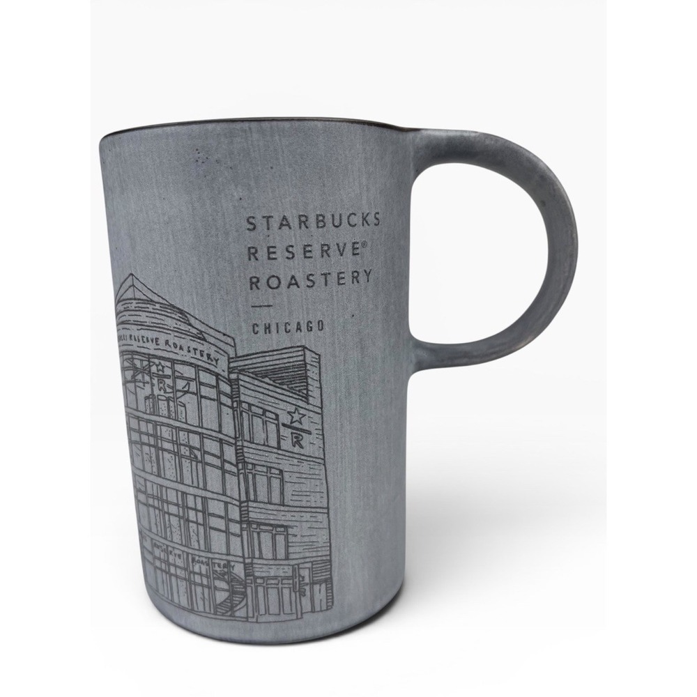 Rare Starbucks Reserve Roastery Chicago Illinois 2019 Gray Coffee Tea Mug Cup